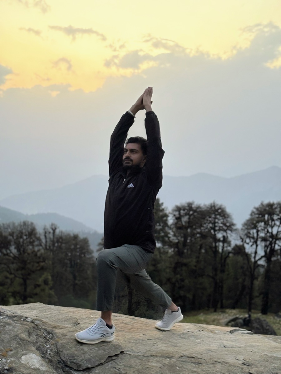 Yoga in the mountains