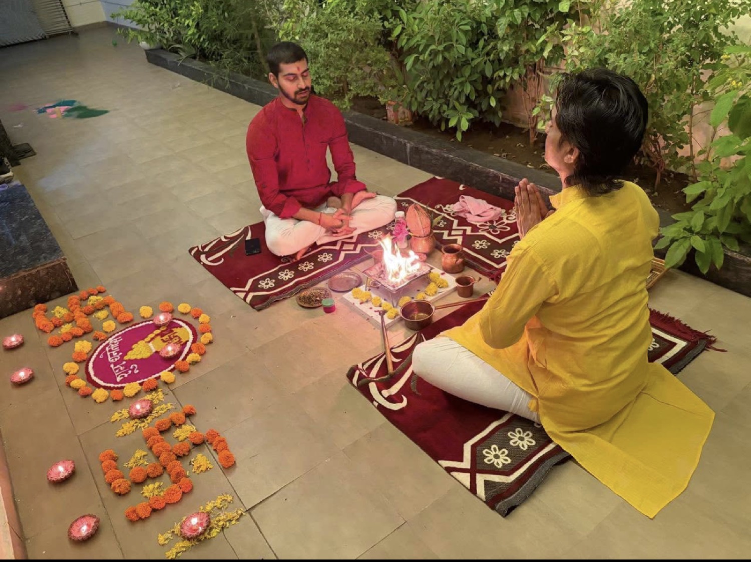 Traditional havan ceremony